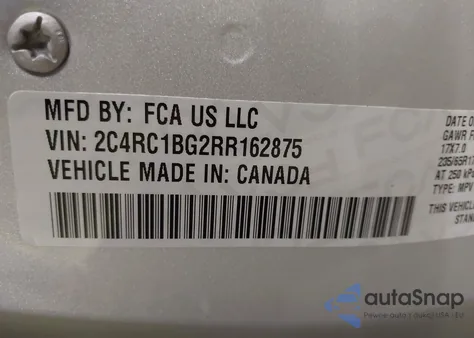 2024 Chrysler Pacifica Touring L from USA, damaged, VIN 2C4RC1BG2RR162875